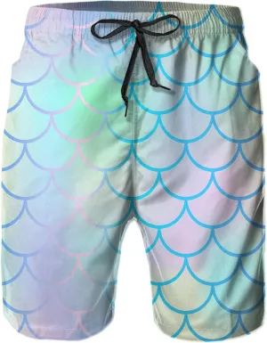 Mens Swim Trunks with Mesh Lining,Quick Dry Swimsuit Board Shorts Beach Pants Swimwear Bathing Suits