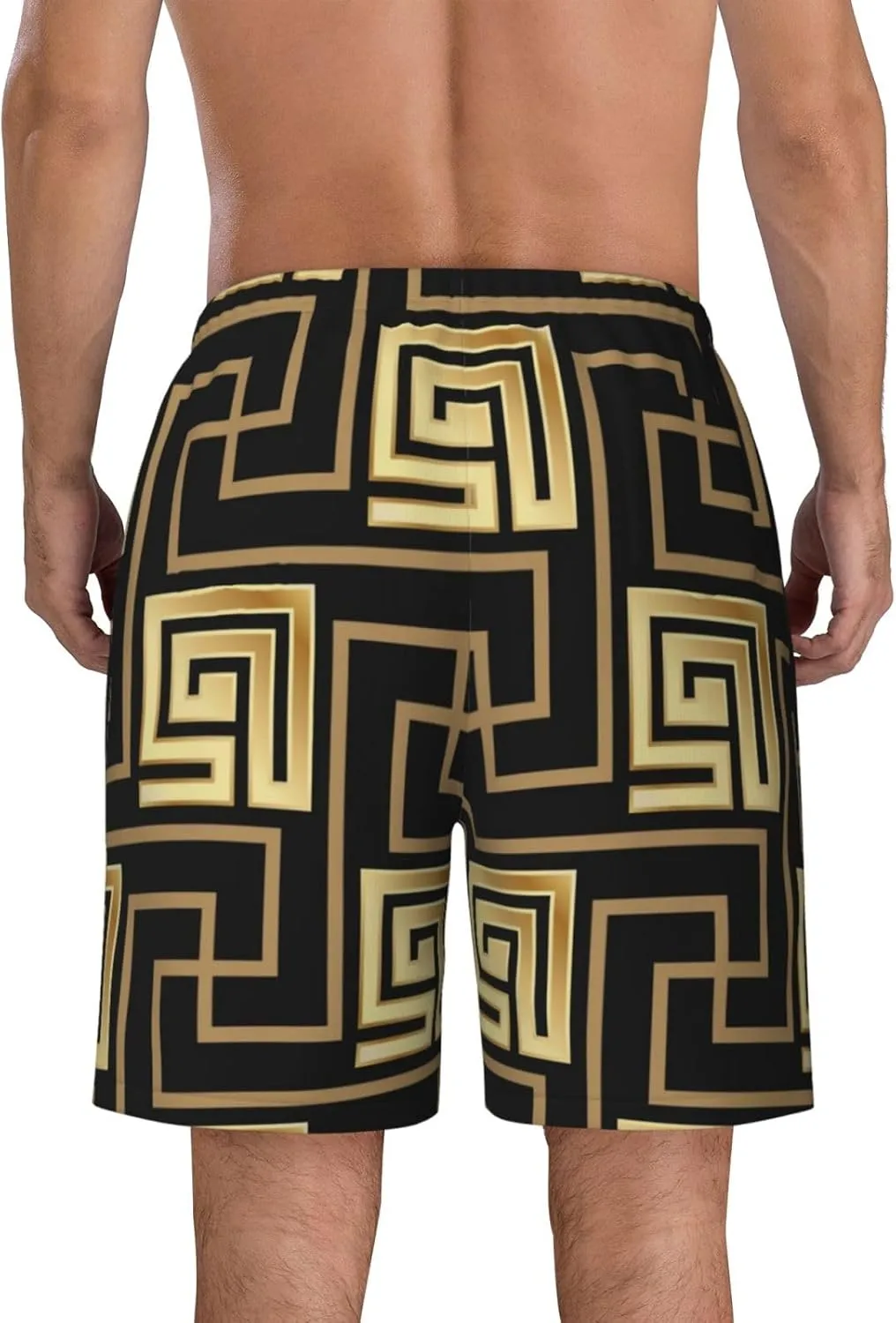 Mens Swim Trunks with Mesh Lining,Quick Dry Swimsuit Board Shorts Beach Pants Swimwear Bathing Suits
