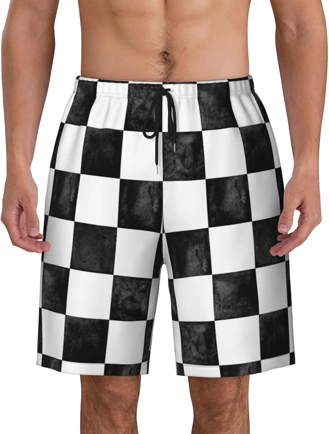Mens Swim Trunks with Mesh Lining,Quick Dry Swimsuit Board Shorts Beach Pants Swimwear Bathing Suits