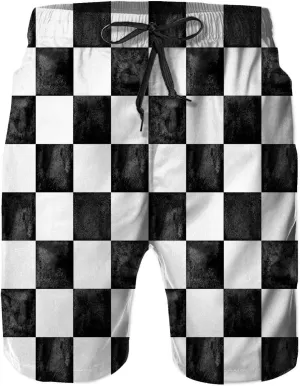 Mens Swim Trunks with Mesh Lining,Quick Dry Swimsuit Board Shorts Beach Pants Swimwear Bathing Suits
