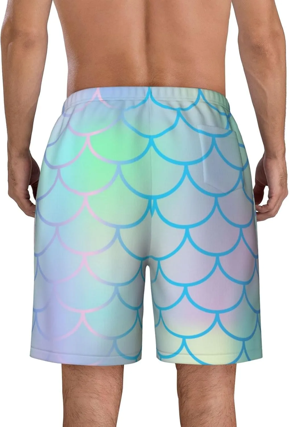 Mens Swim Trunks with Mesh Lining,Quick Dry Swimsuit Board Shorts Beach Pants Swimwear Bathing Suits