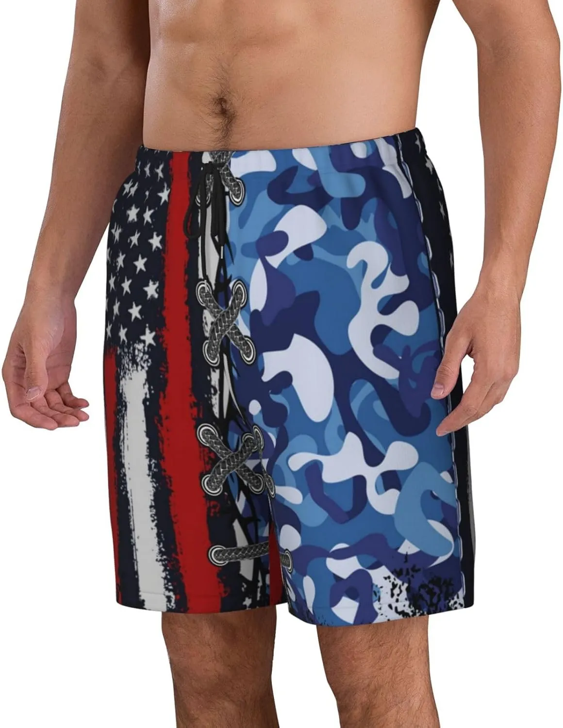 Mens Swim Trunks with Mesh Lining,Quick Dry Swimsuit Board Shorts Beach Pants Swimwear Bathing Suits