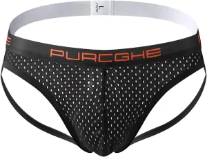 Men's Thong Underwear Panties Boxer Briefs Breathable Cool Low Rise Stretch Underpant Sponge Thread Brief