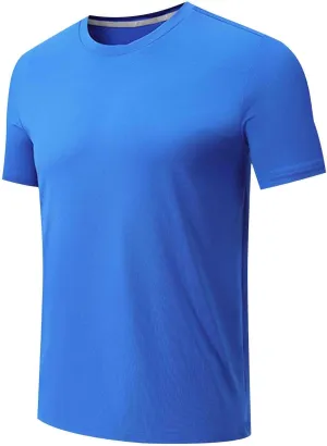 Mens Workout Shirt Loose Fit Quick Dry Moisture Wicking Short Sleeve Athletic T-Shirts Casual Lightweight Gym Tee Top
