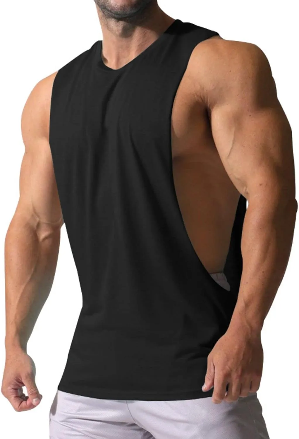 Men's Workout Tank Tops Summer Quick Dry Gym Muscle Tees Fitness Bodybuilding Sleeveless T Shirts