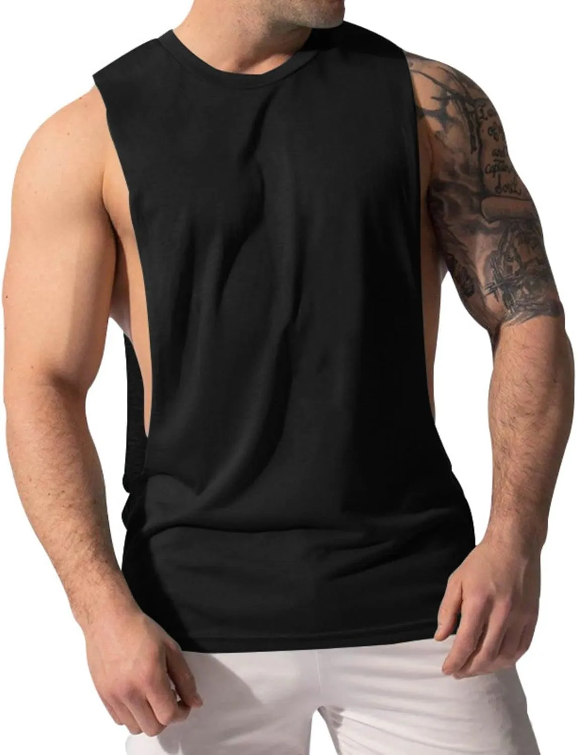 Men's Workout Tank Tops Summer Quick Dry Gym Muscle Tees Fitness Bodybuilding Sleeveless T Shirts