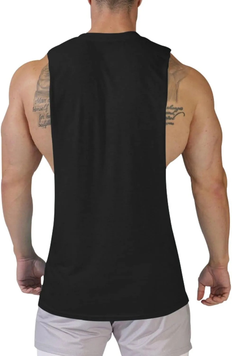 Men's Workout Tank Tops Summer Quick Dry Gym Muscle Tees Fitness Bodybuilding Sleeveless T Shirts