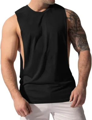 Men's Workout Tank Tops Summer Quick Dry Gym Muscle Tees Fitness Bodybuilding Sleeveless T Shirts