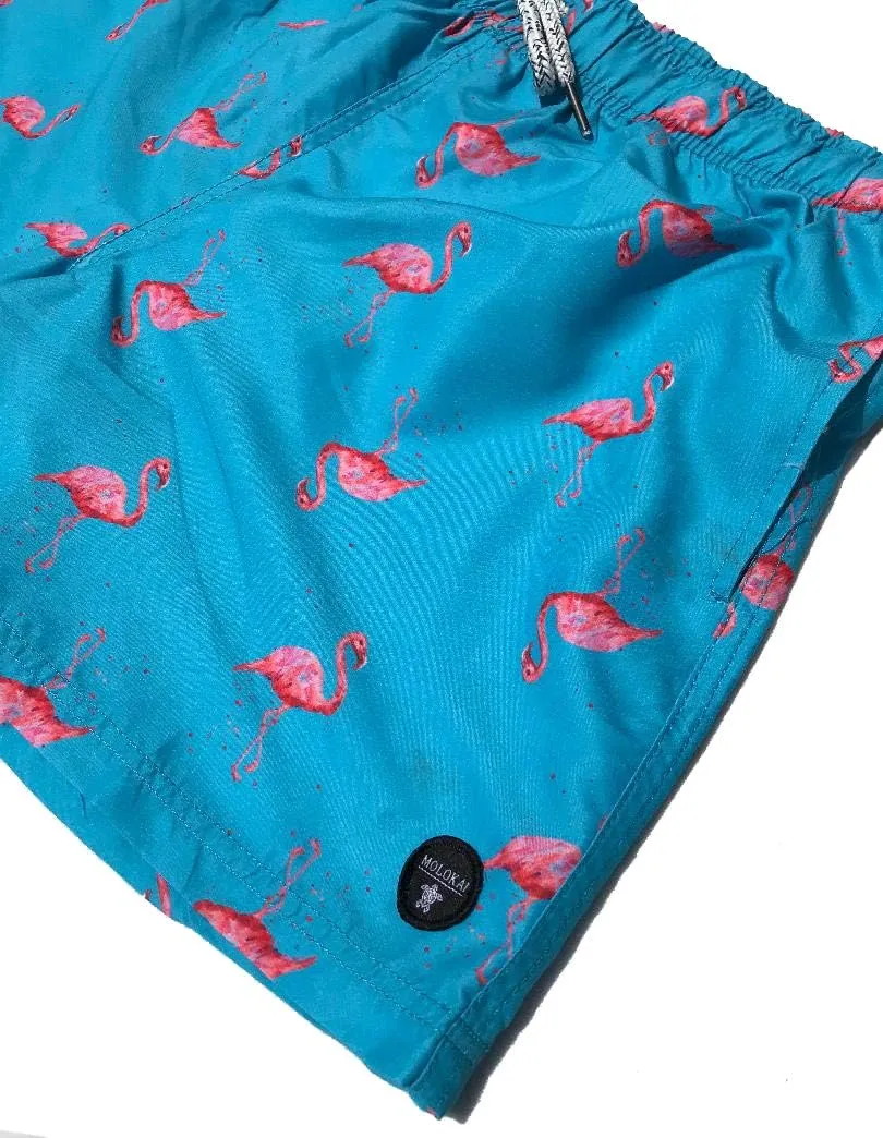 Molokai Mens Swim Trunks Quick Dry Elastic Waist Drawstring