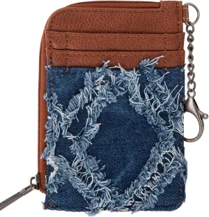 Montana West Wrangler Card Wallet for Women Boho Aztec Credit Card Holder with Zipper Pocket