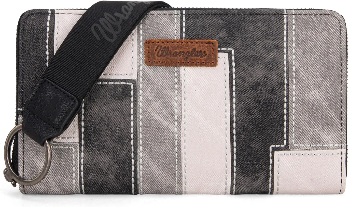Montana West x Wrangler Wallet Women Retro Wristlet Clutch Long Purse Bifold Credit Card Wallets for Women