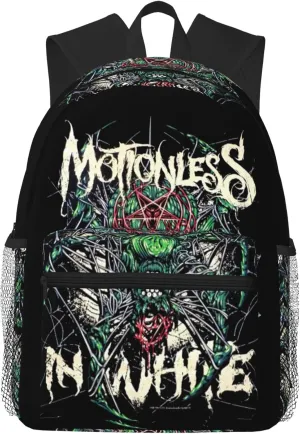Motionless Rock In White Casual Backpack Large Lightweight Travel Bag Classic Laptop Daypack for Men Women Backpack