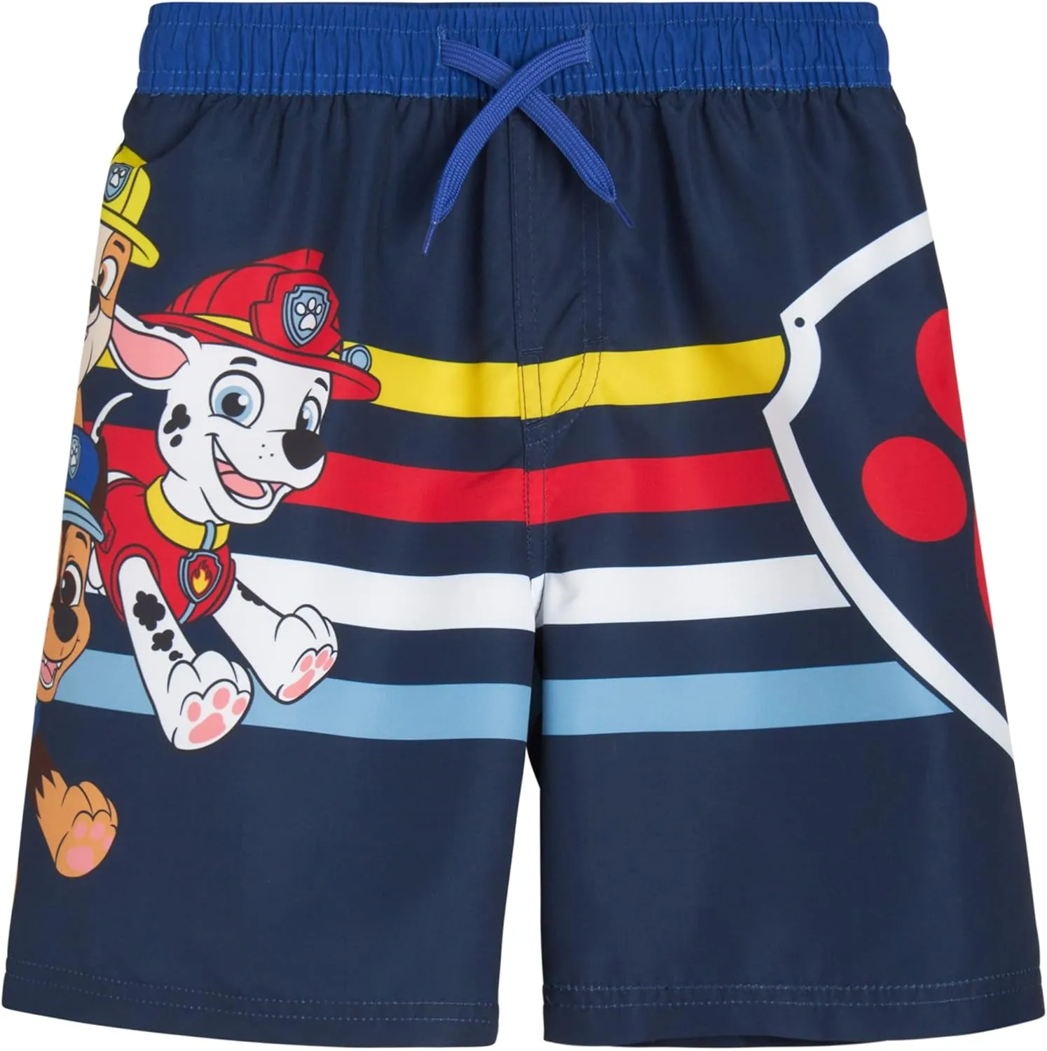 Nickelodeon Boys Rash Guard Set - 2 Piece Paw Patrol Chase Marshall Rubble TMNT UPF 50  Swim Shirt & Boys Swim Trunks