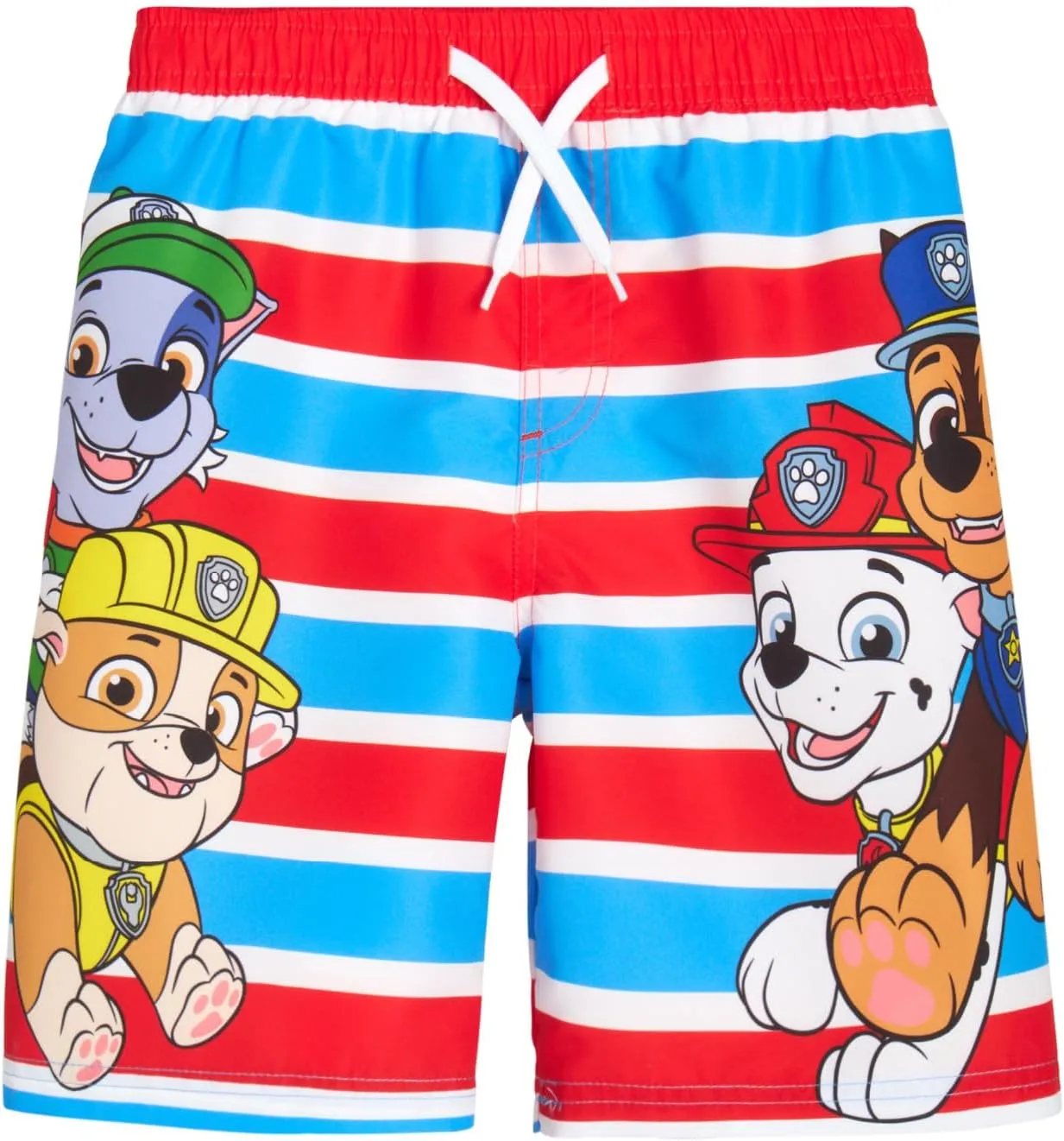 Nickelodeon Boys Rash Guard Set - 2 Piece Paw Patrol Chase Marshall Rubble TMNT UPF 50  Swim Shirt & Boys Swim Trunks