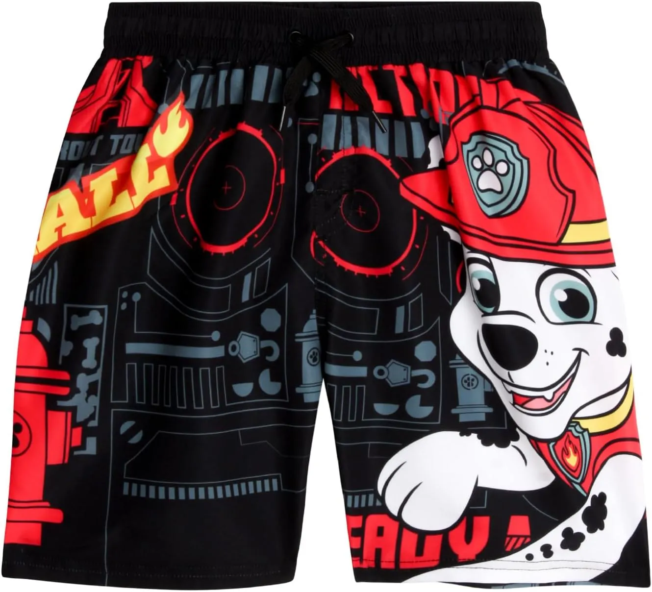 Nickelodeon Boys Rash Guard Set - 2 Piece Paw Patrol Chase Marshall Rubble TMNT UPF 50  Swim Shirt & Boys Swim Trunks