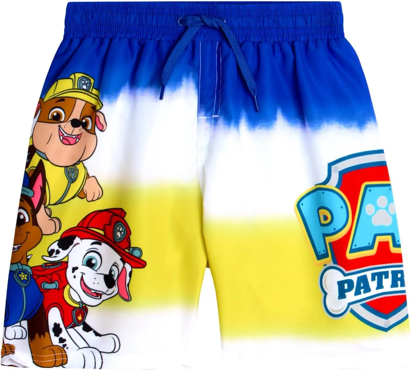 Nickelodeon Boys Rash Guard Set - 2 Piece Paw Patrol Chase Marshall Rubble TMNT UPF 50  Swim Shirt & Boys Swim Trunks