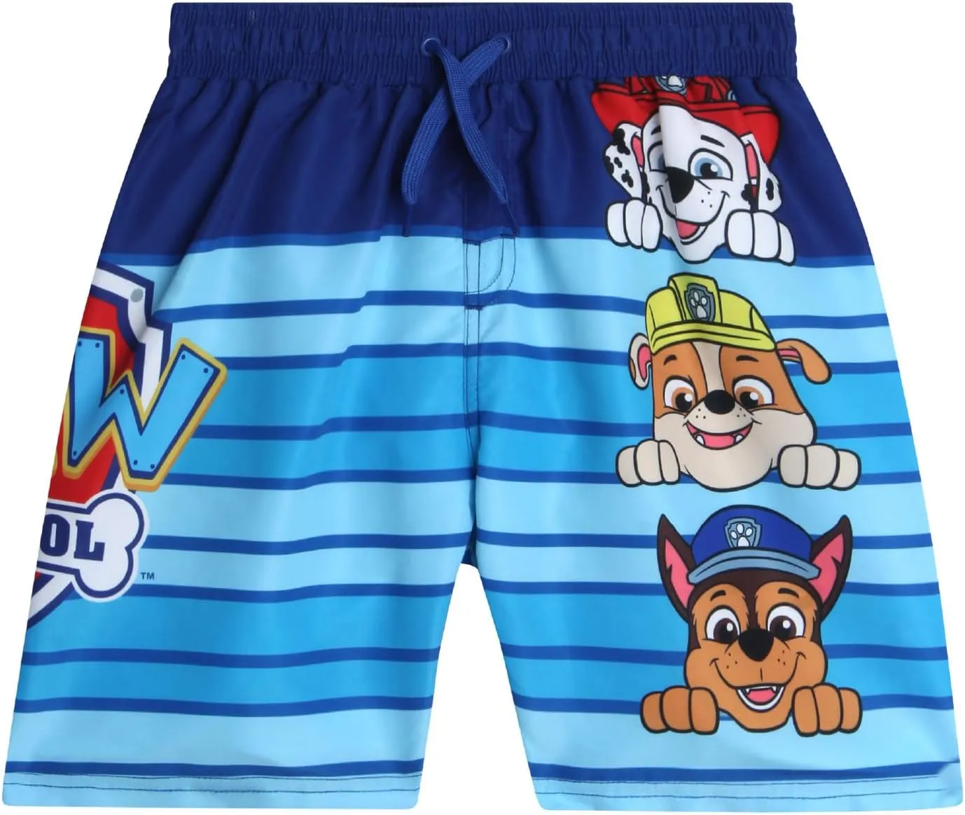 Nickelodeon Boys Rash Guard Set - 2 Piece Paw Patrol Chase Marshall Rubble TMNT UPF 50  Swim Shirt & Boys Swim Trunks