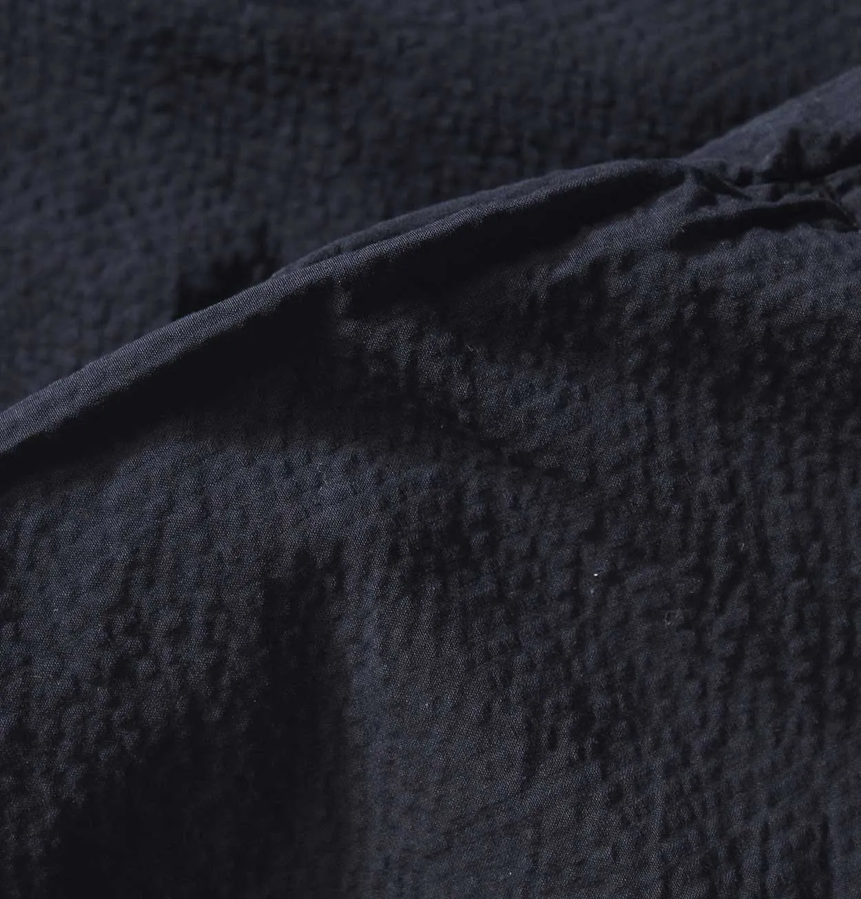 Norse Projects Aros Seersucker Shorts in Dark Navy