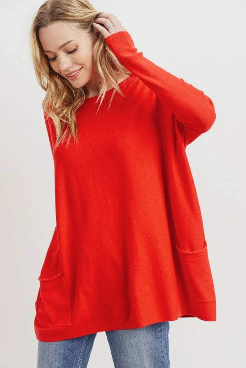 Oversized Pocket Sweater