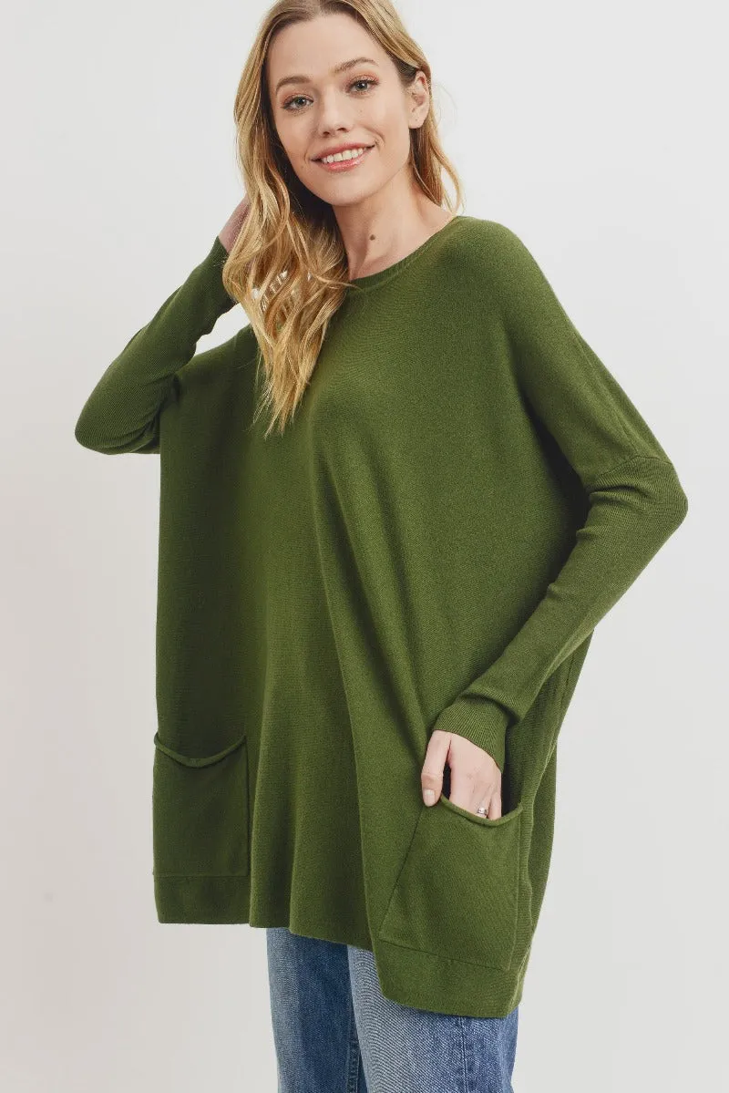 Oversized Pocket Sweater