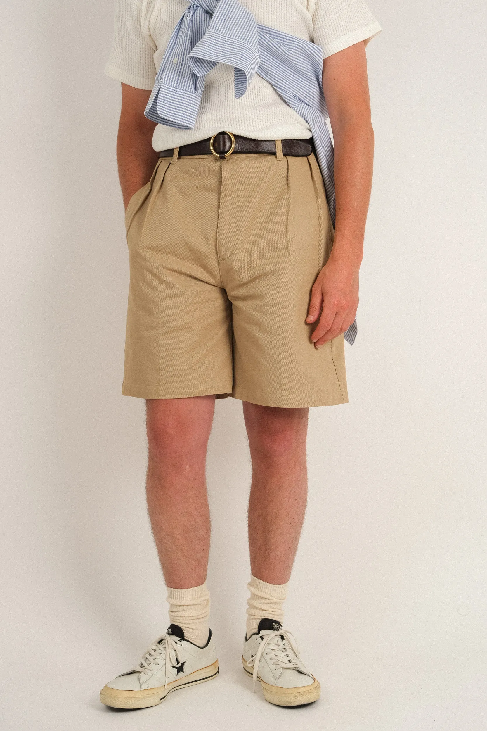 PABLO SHORT - BEIGE TWILL