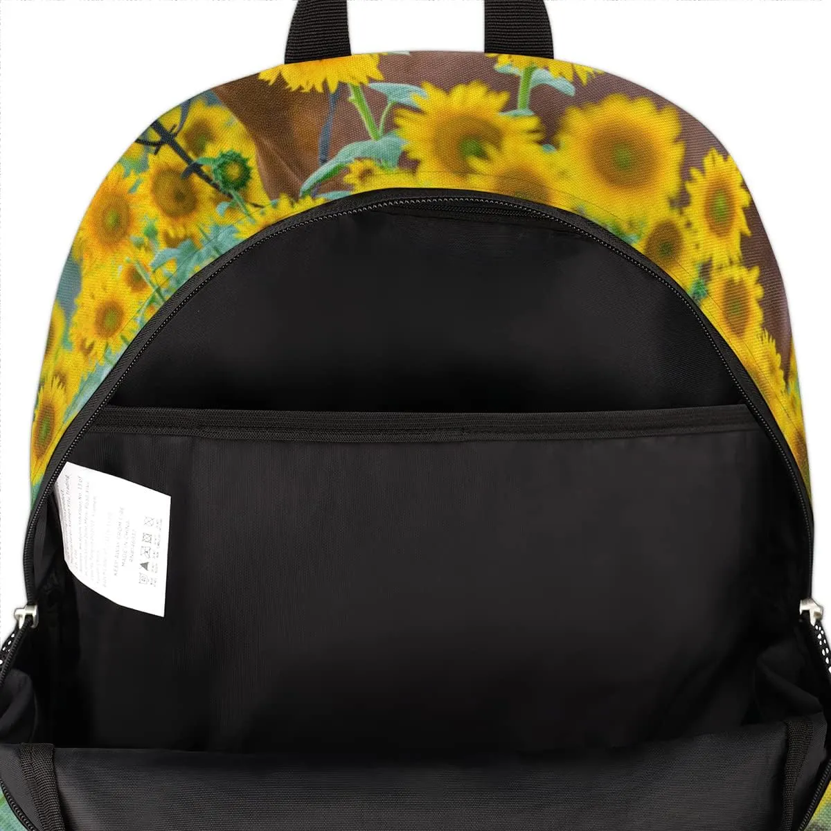 Pardick Horse Sunflower School Backpacks for Girls Boys Teens Students - Horse Floral Stylish College Schoolbag Book Bag - Water Resistant Travel Backpacks for Women Men