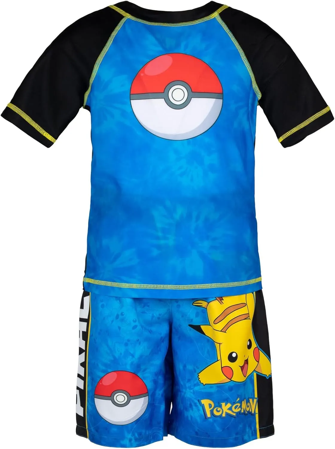 Pokemon UPF 50  Rash Guard and Swim Trunks Outfit Set Little Kid to Big Kid Sizes (4-14-16)