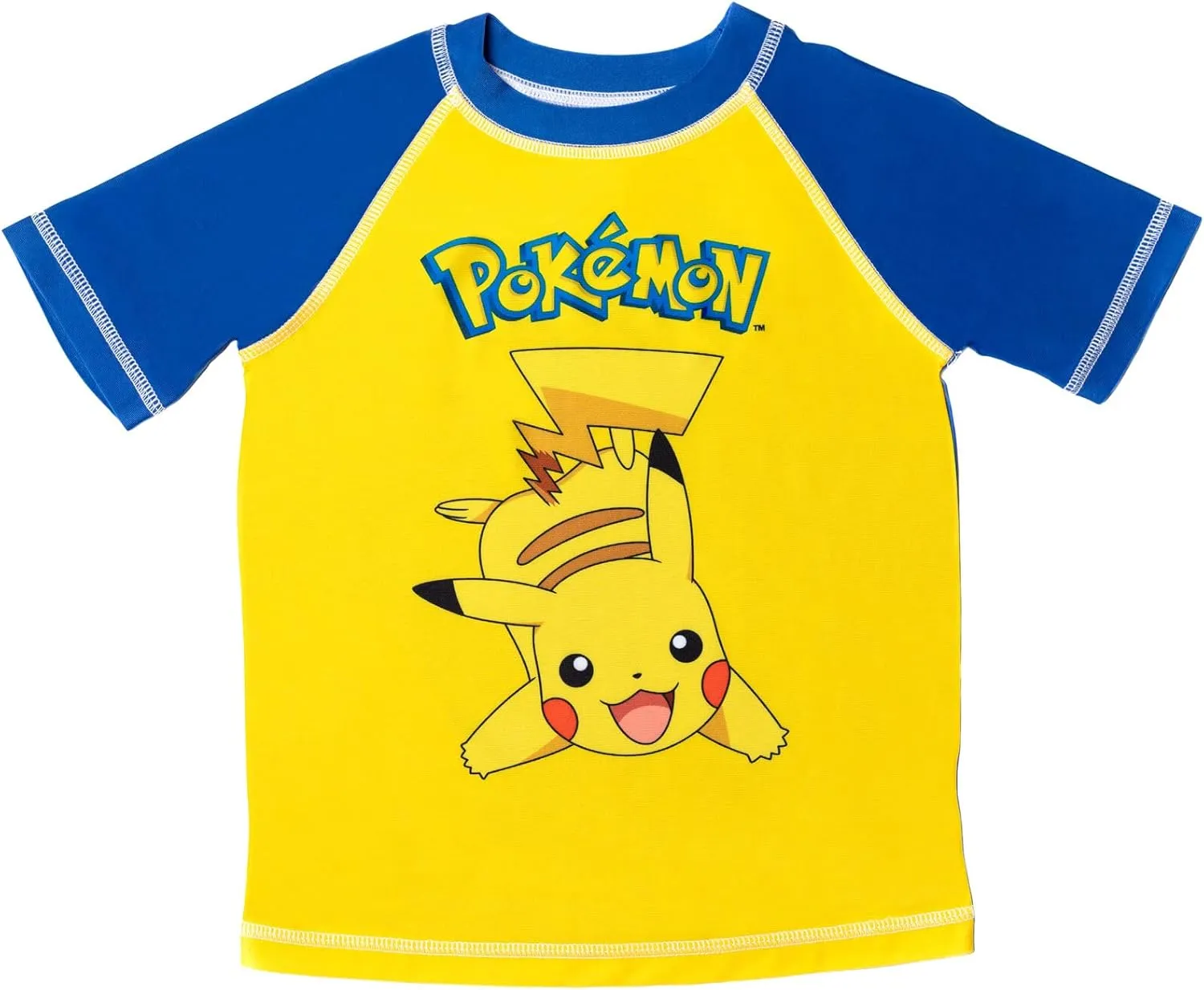 Pokemon UPF 50  Rash Guard and Swim Trunks Outfit Set Little Kid to Big Kid Sizes (4-14-16)