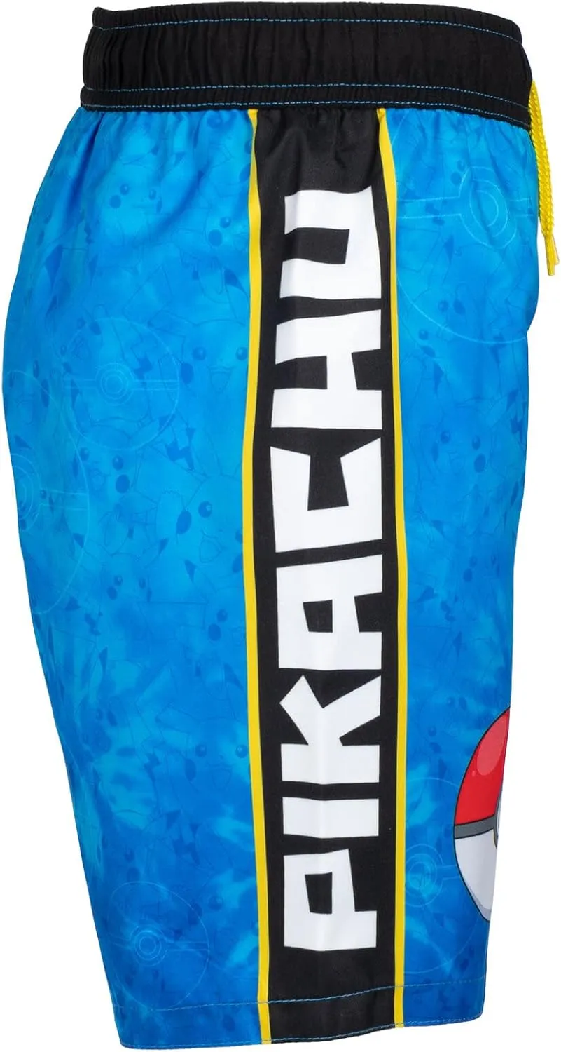 Pokemon UPF 50  Rash Guard and Swim Trunks Outfit Set Little Kid to Big Kid Sizes (4-14-16)