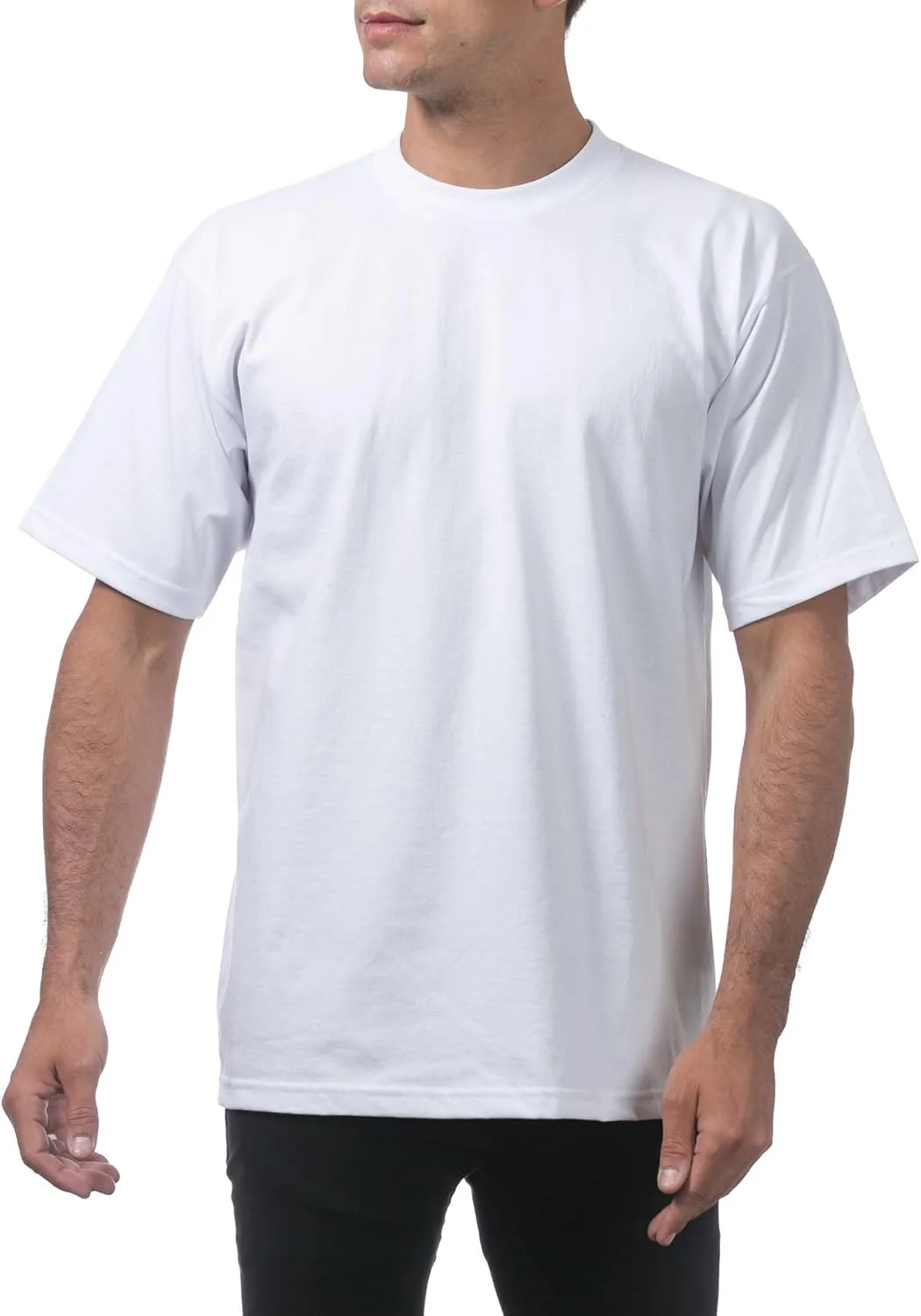 Pro Club Men's Heavyweight Cotton Short Sleeve Crew Neck T-Shirt