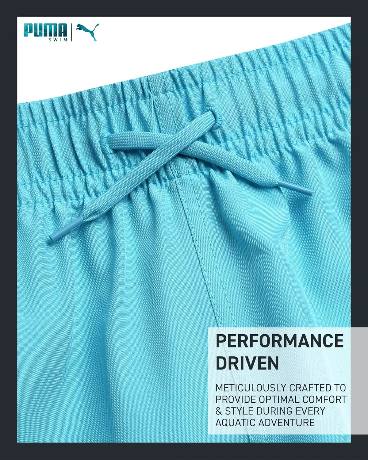 PUMA Boys' Swim Trunks - Quick Dry Swimsuit Shorts with Pockets and Mesh Lining - Swimming Trunks for Boys (Sizes: 8-20)