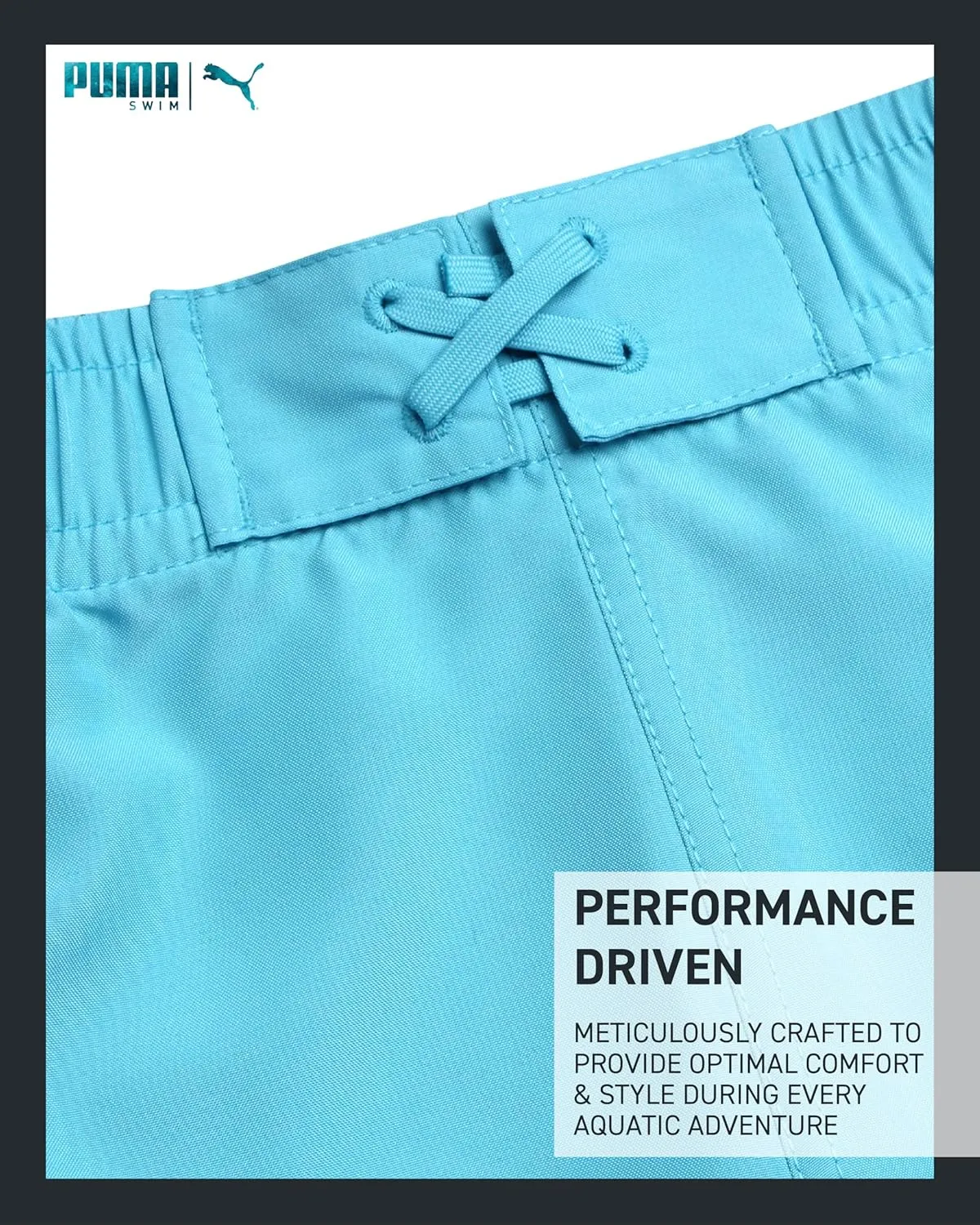 PUMA Boys' Swim Trunks - Quick Dry Swimsuit Shorts with Pockets and Mesh Lining - Swimming Trunks for Boys (Sizes: 8-20)