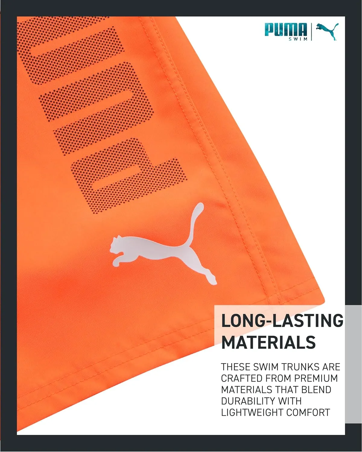 PUMA Boys' Swim Trunks - Quick Dry Swimsuit Shorts with Pockets and Mesh Lining - Swimming Trunks for Boys (Sizes: 8-20)