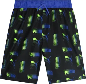 PUMA Boys' Swim Trunks - Quick Dry Swimsuit Shorts with Pockets and Mesh Lining - Swimming Trunks for Boys (Sizes: 8-20)