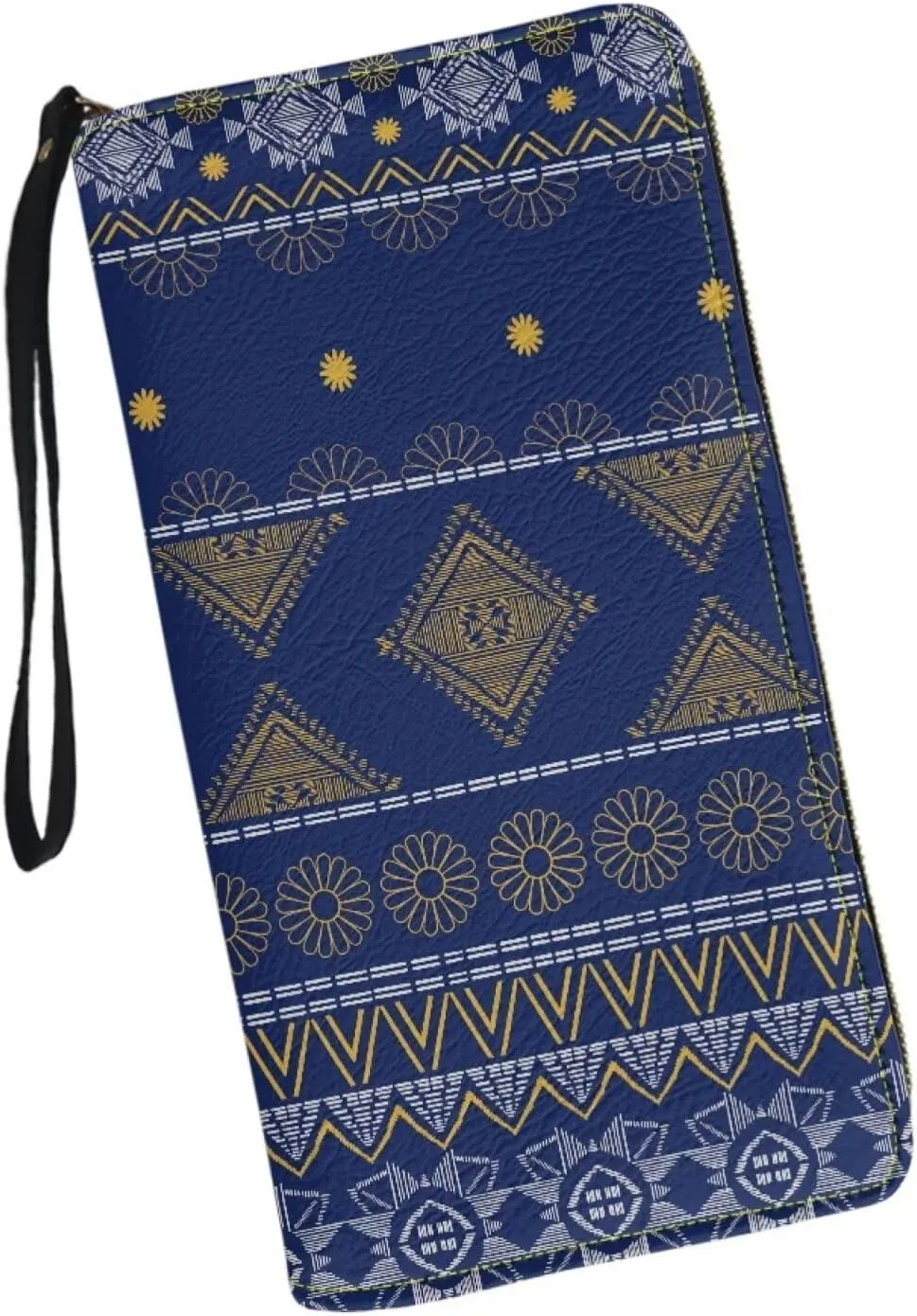 Purse Handbag for Mens Womens Clutch Bag Phone Holder Money Clips with Coin Pocket 4 Card Slots AZTEC Line
