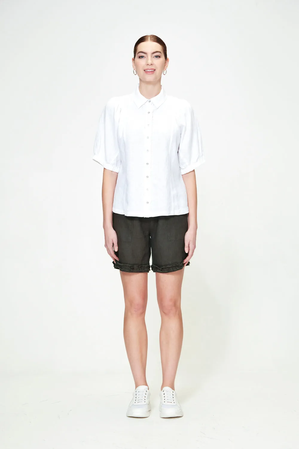 Ruffle Short - Safari