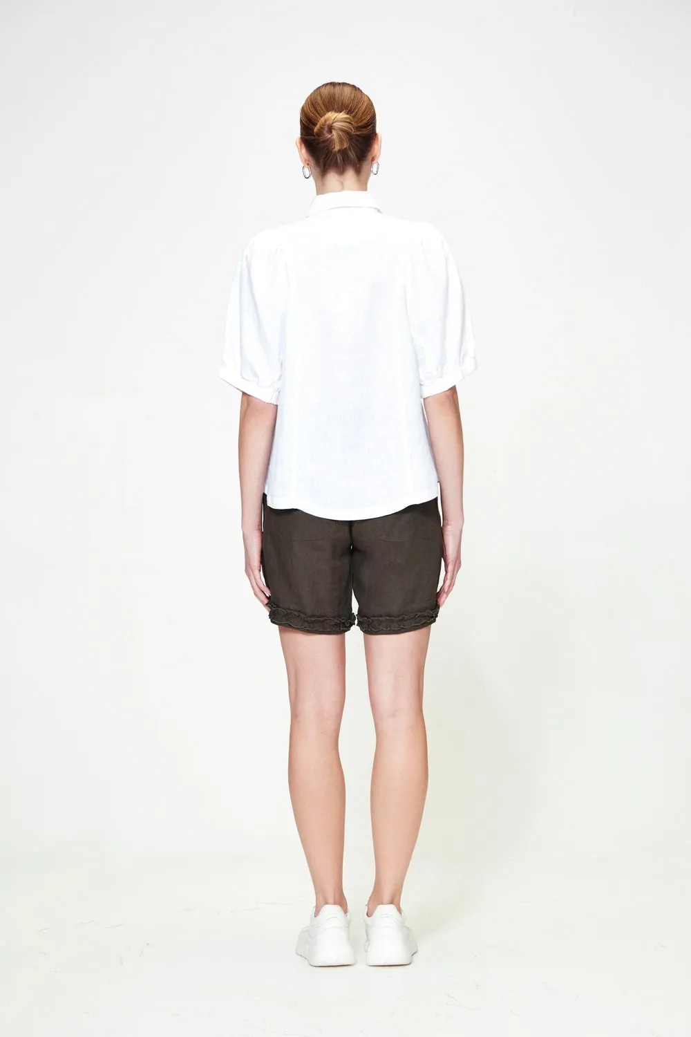 Ruffle Short - Safari