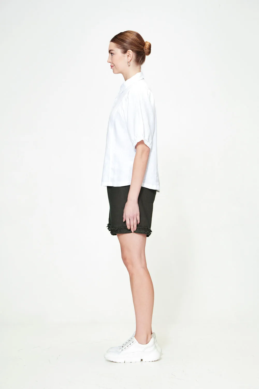 Ruffle Short - Safari