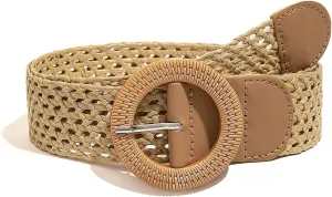 SeptCity Woven Belts for Women, Rattan Women's Belts for Dresses and Jeans Gift for Birthday Christmas Mother's Day