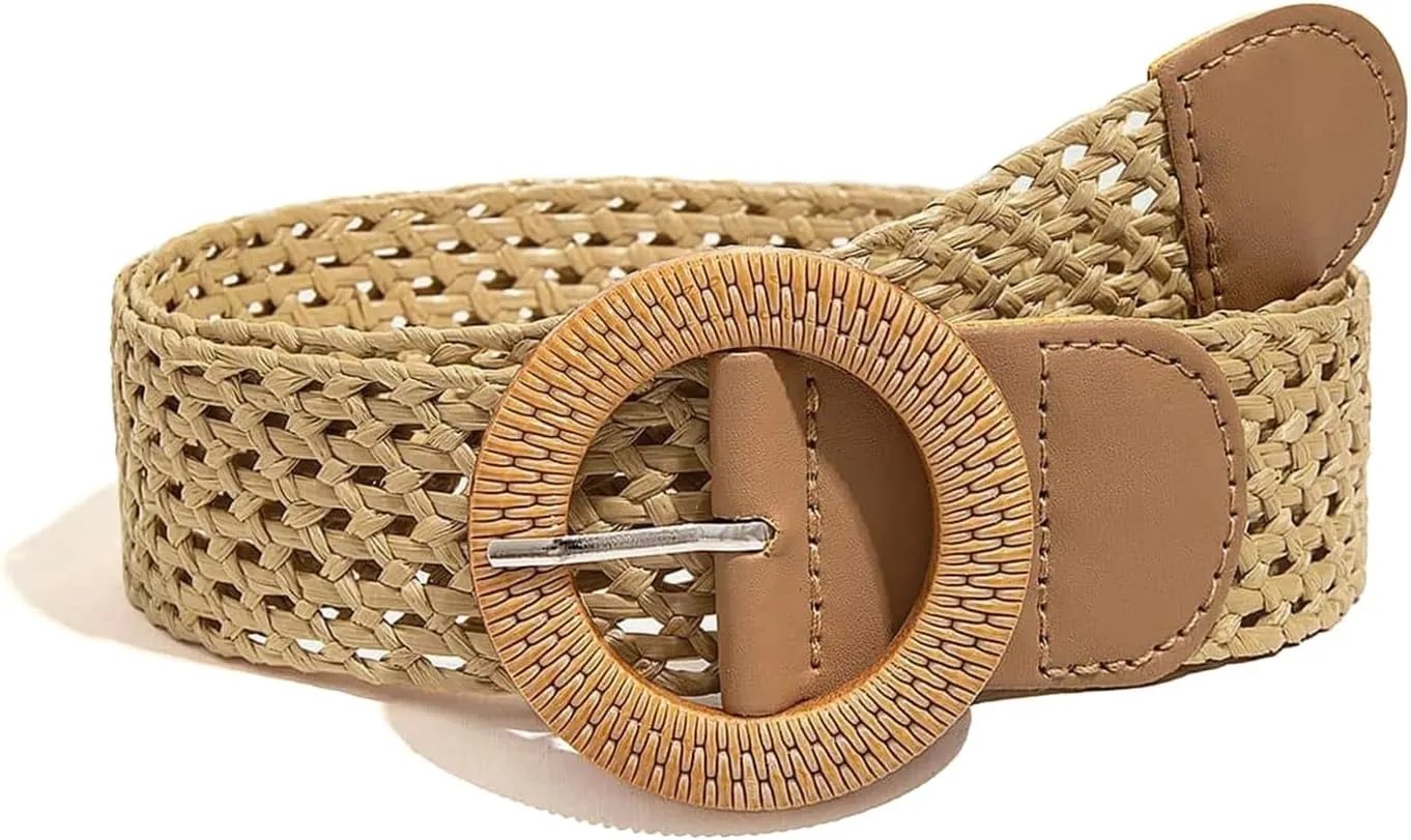 SeptCity Woven Belts for Women, Rattan Women's Belts for Dresses and Jeans Gift for Birthday Christmas Mother's Day