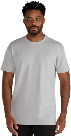 Split Hem Short Sleeve Men's T-Shirt - Polyester, Cotton, and Spandex Blend – Moisture Wicking, Breathable, Classic Fit