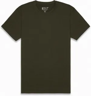 Split Hem Short Sleeve Men's T-Shirt - Polyester, Cotton, and Spandex Blend – Moisture Wicking, Breathable, Classic Fit