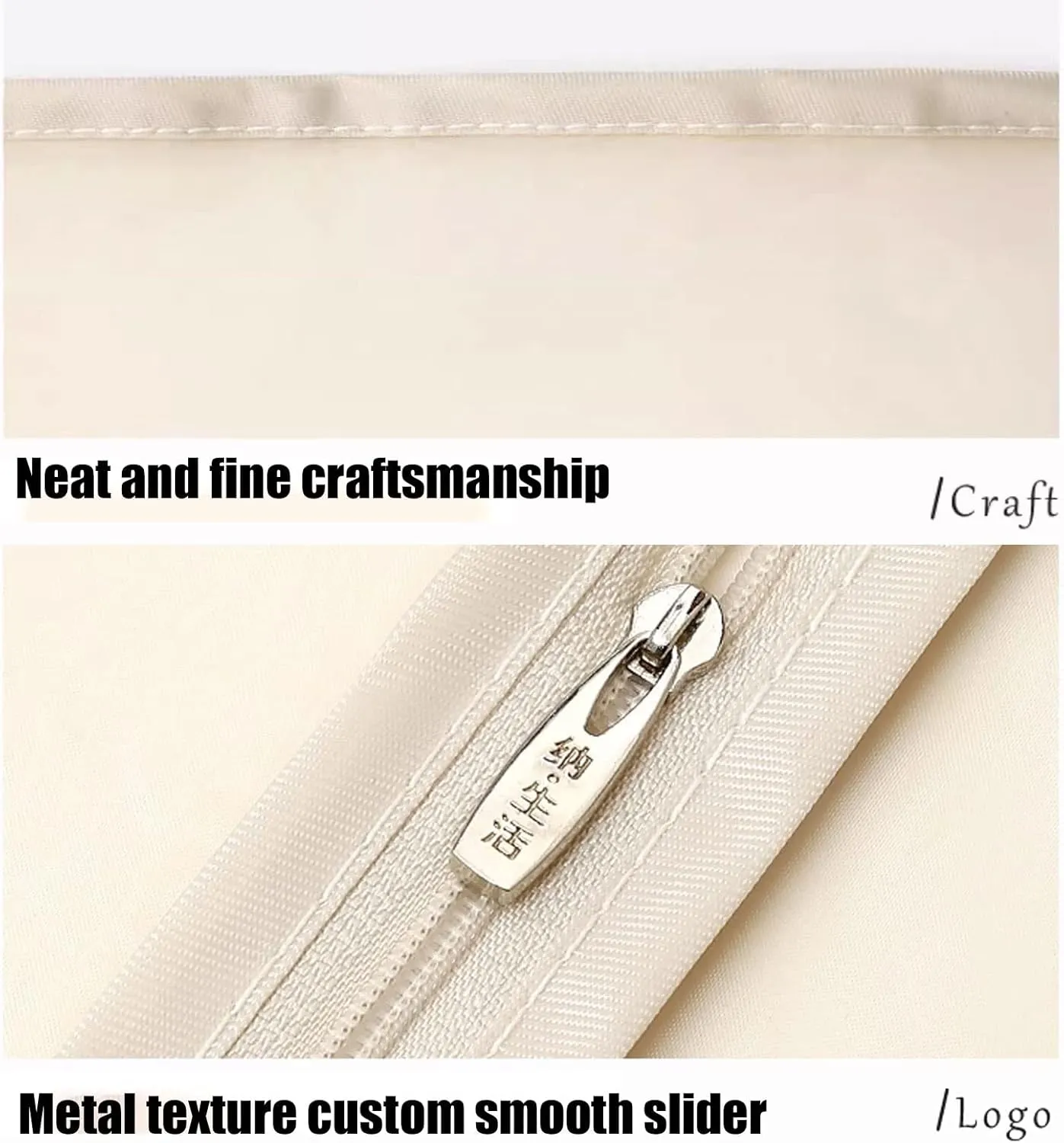 Storage Bags for Clothes,Clear Garment Bags for Hanging Clothes Made of Organza Material Built-in Mesh PocketDensified Woven Thread, not Easy to SnagBreathable and Dustproof