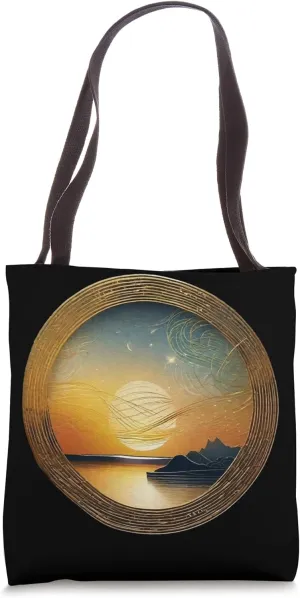 Surreal Vintage Summertime Beach Cool Bright Graphic Tote Bag
