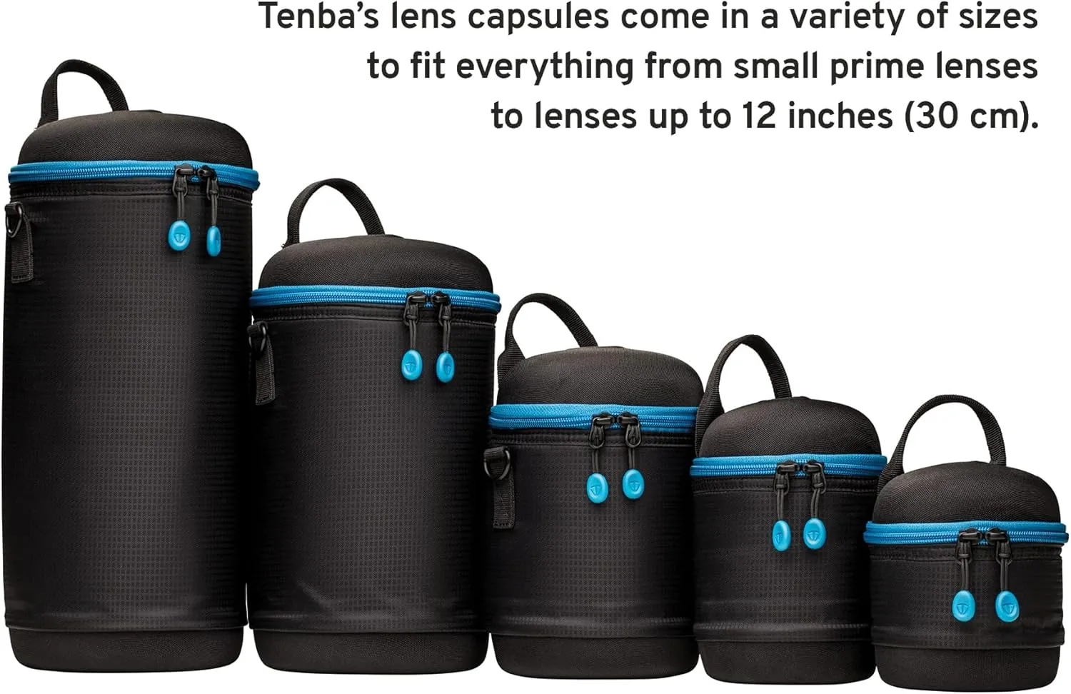 Tenba 636-356 Tools Lens Capsule 3.5x3.5 in. (9x9 cm) Bag Organiser,Black