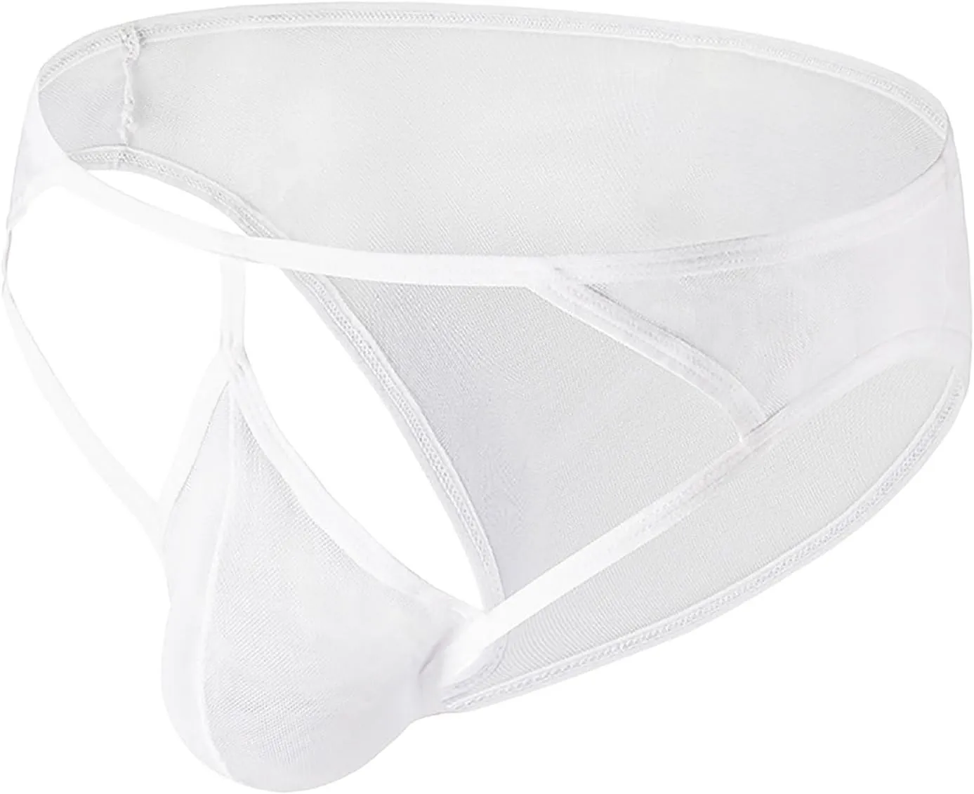 Thongs for Men Sexy Slutty Mesh Jockstraps U Convex Bag Briefs Fun Low-Waist G String Party Butt-Flaunting Costume