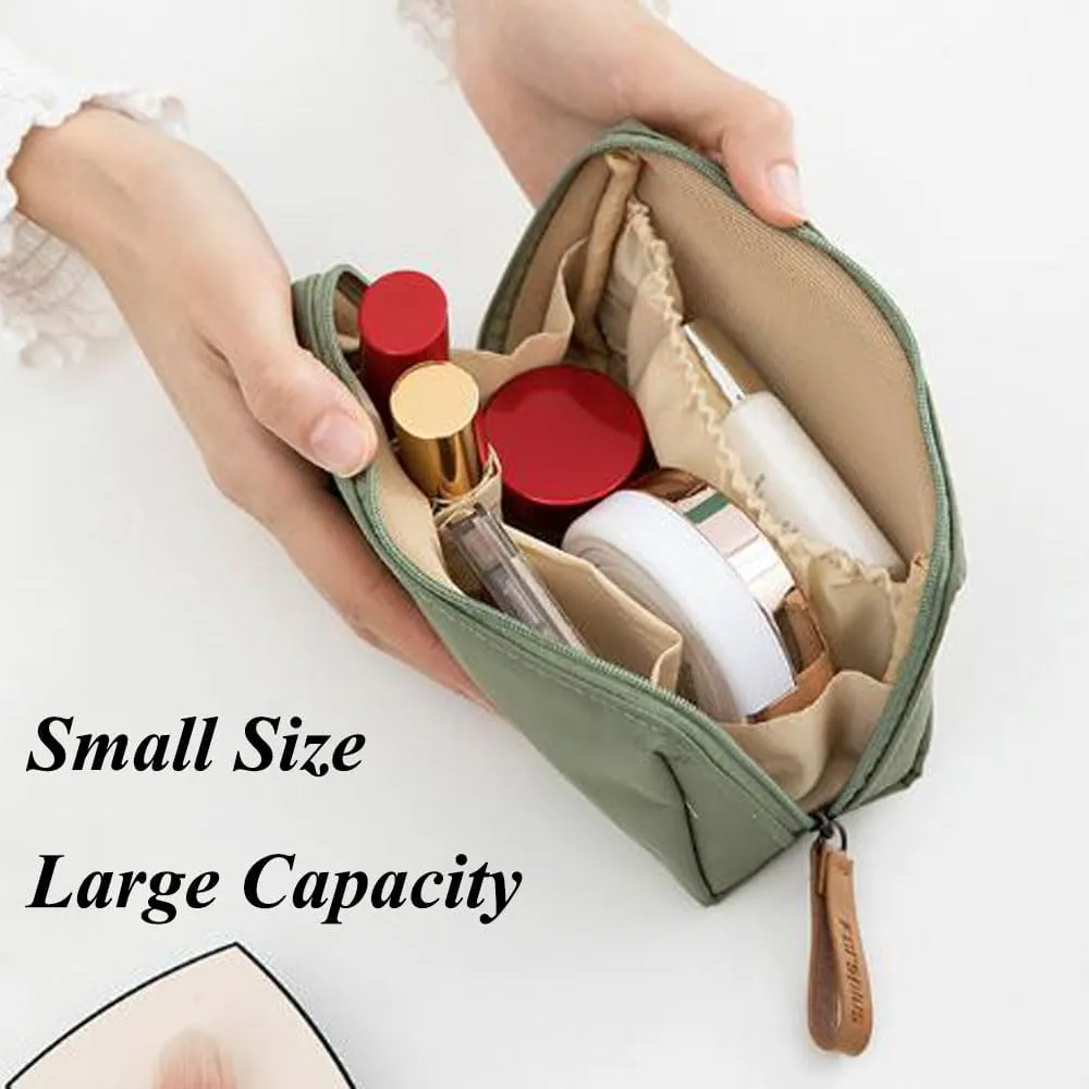 Tidy Nook Makeup Bag, Small, Pink, Mini Lipstick Makeup Bag, Small Makeup Bag With Compartments, Travel Mini Makeup Toiletry Bag