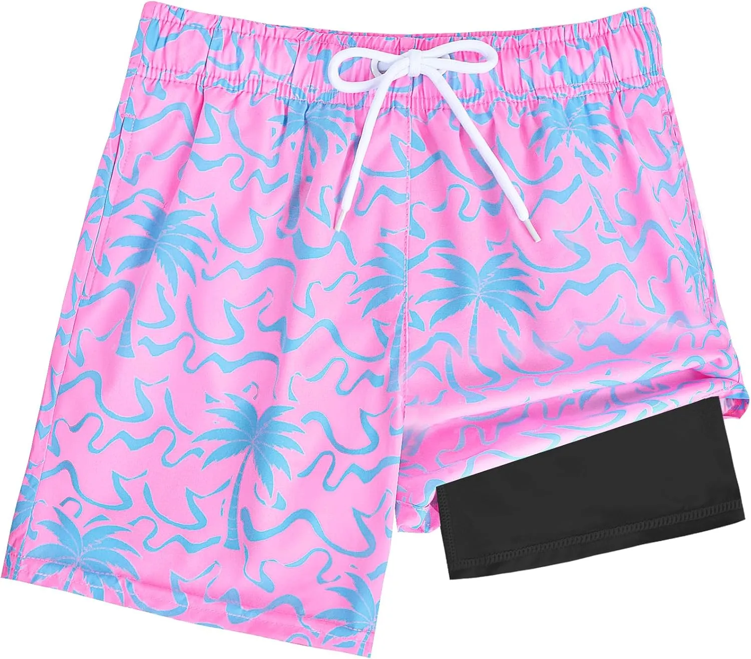 Toddler Swim Trunks with Compression Liner Quick Dry Toddler Bathing Suits Boys Swim Shorts Swimsuit Kids Swimwear