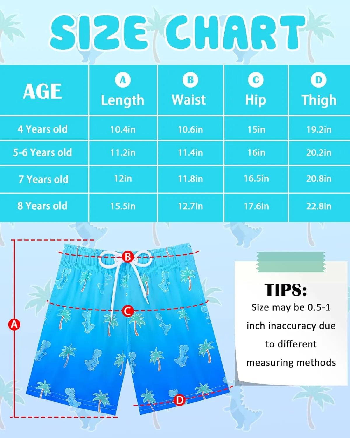 Toddler Swim Trunks with Compression Liner Quick Dry Toddler Bathing Suits Boys Swim Shorts Swimsuit Kids Swimwear