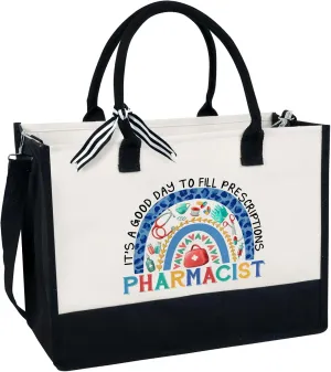 Tote Bag Canvas For Pharmacist, PharmD Gift, Doctor of Pharmacy Gift, Pharmacy Gift, Pharmacy Graduation Gift